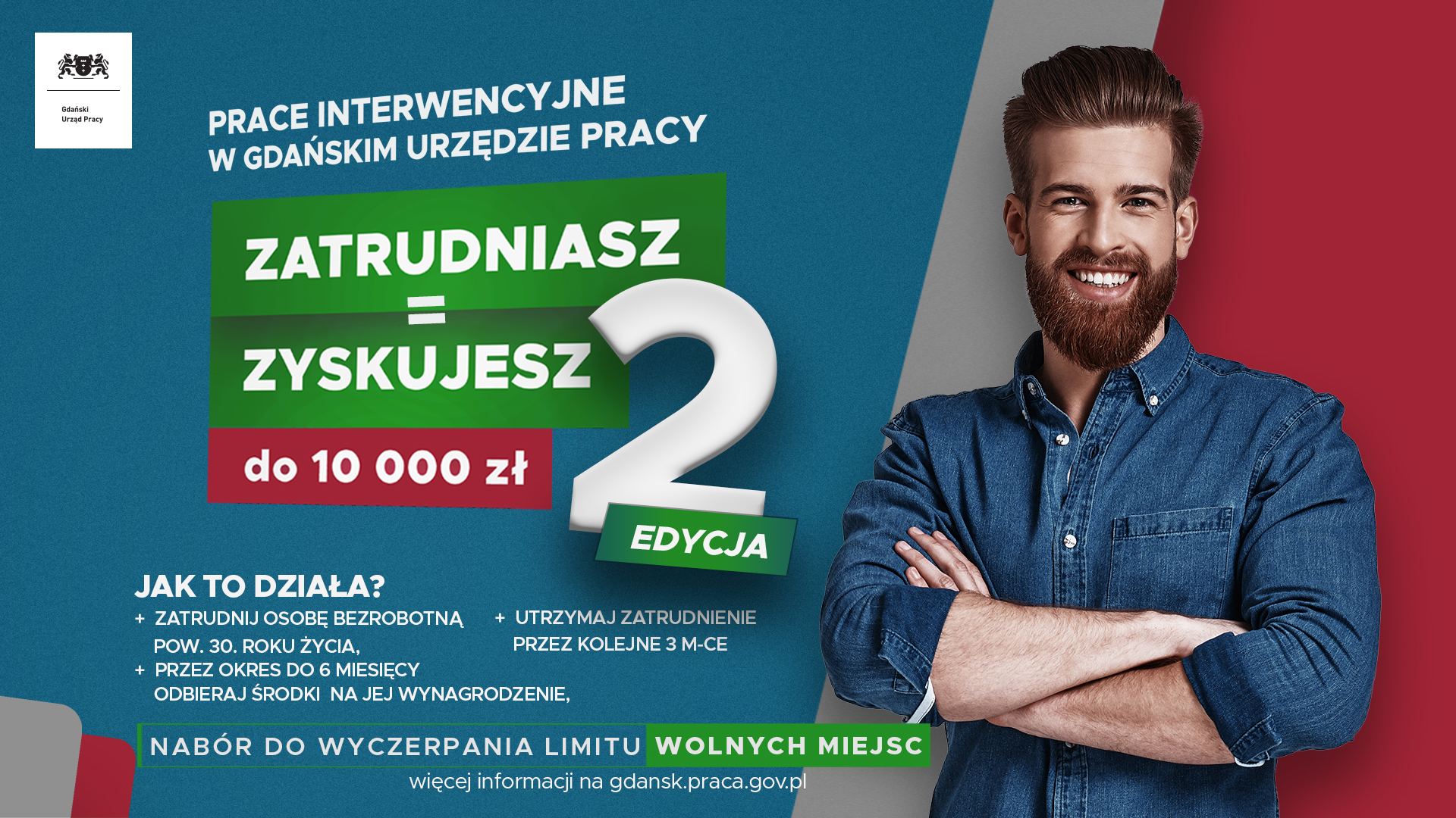 baner promujący projekt Zatrudniasz=Zyskujesz