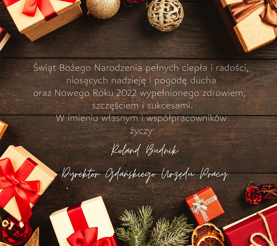 Kartka ze świątecznymi życzeniami
