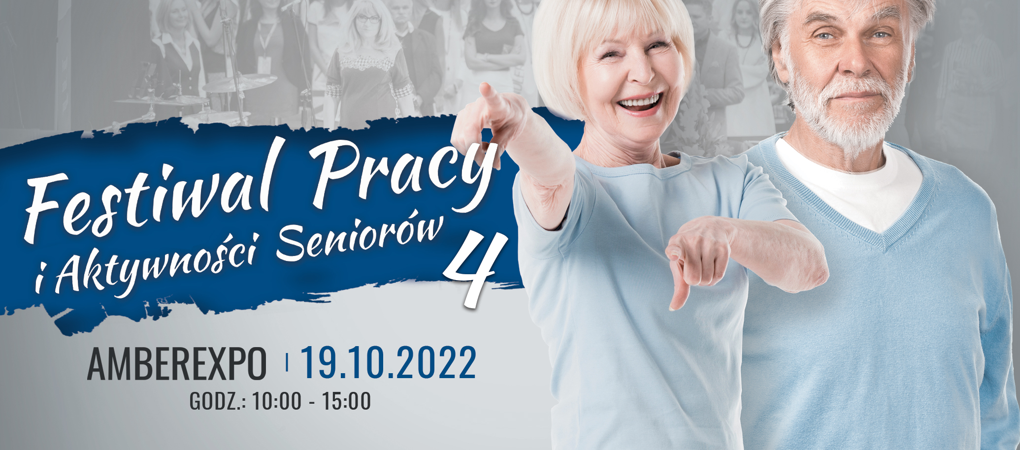 Baner promujący Festiwal Pracy i Aktywności Seniorów 4