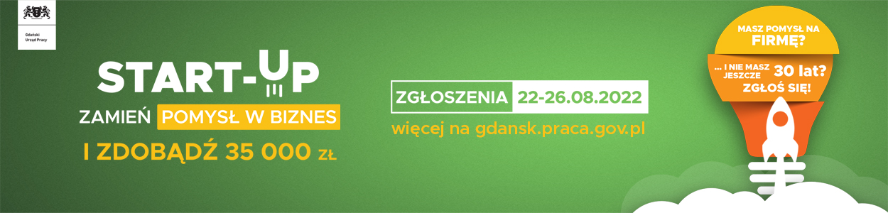 Baner promujący projekt Start-Up