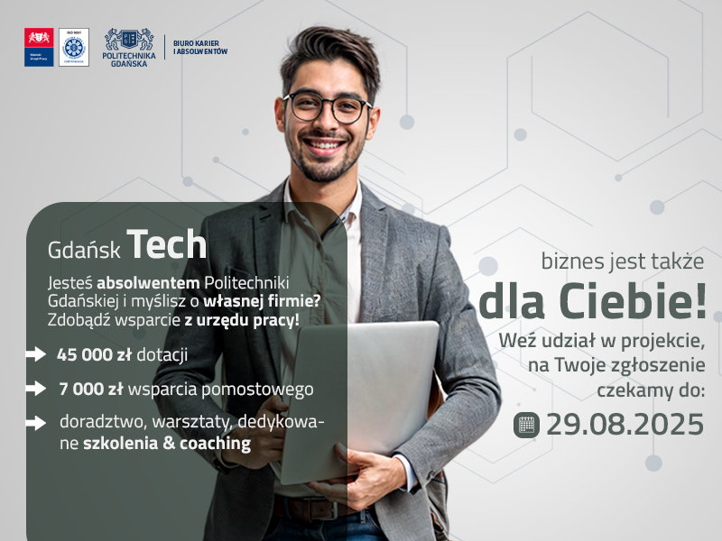 Zdjęcie artykułu Zmiany w programie Gdańsk Tech, z programu skorzysta więcej absolwentów