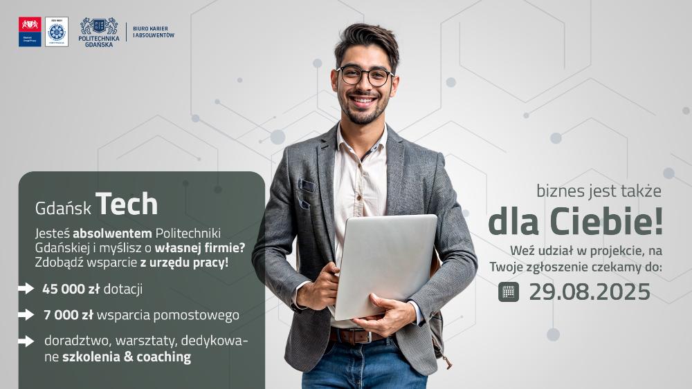 Baner promujący program specjalny Gdańsk Tech