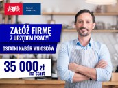 slider.alt.head Ostatni nabór wniosków o dotację na rozpoczęcie działalności gospodarczej w wysokości 35 000 zł